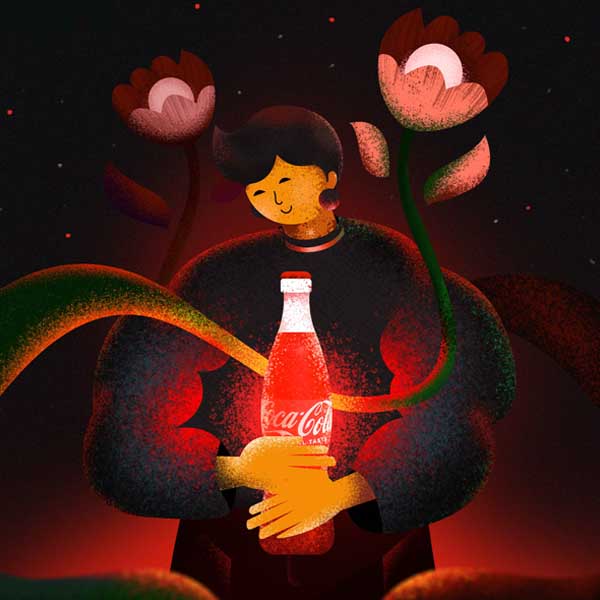 Student vector illustration project
